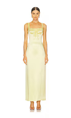 Line & Dot Limone Maxi Dress in Light Yellow from Revolve.com | Revolve Clothing (Global)