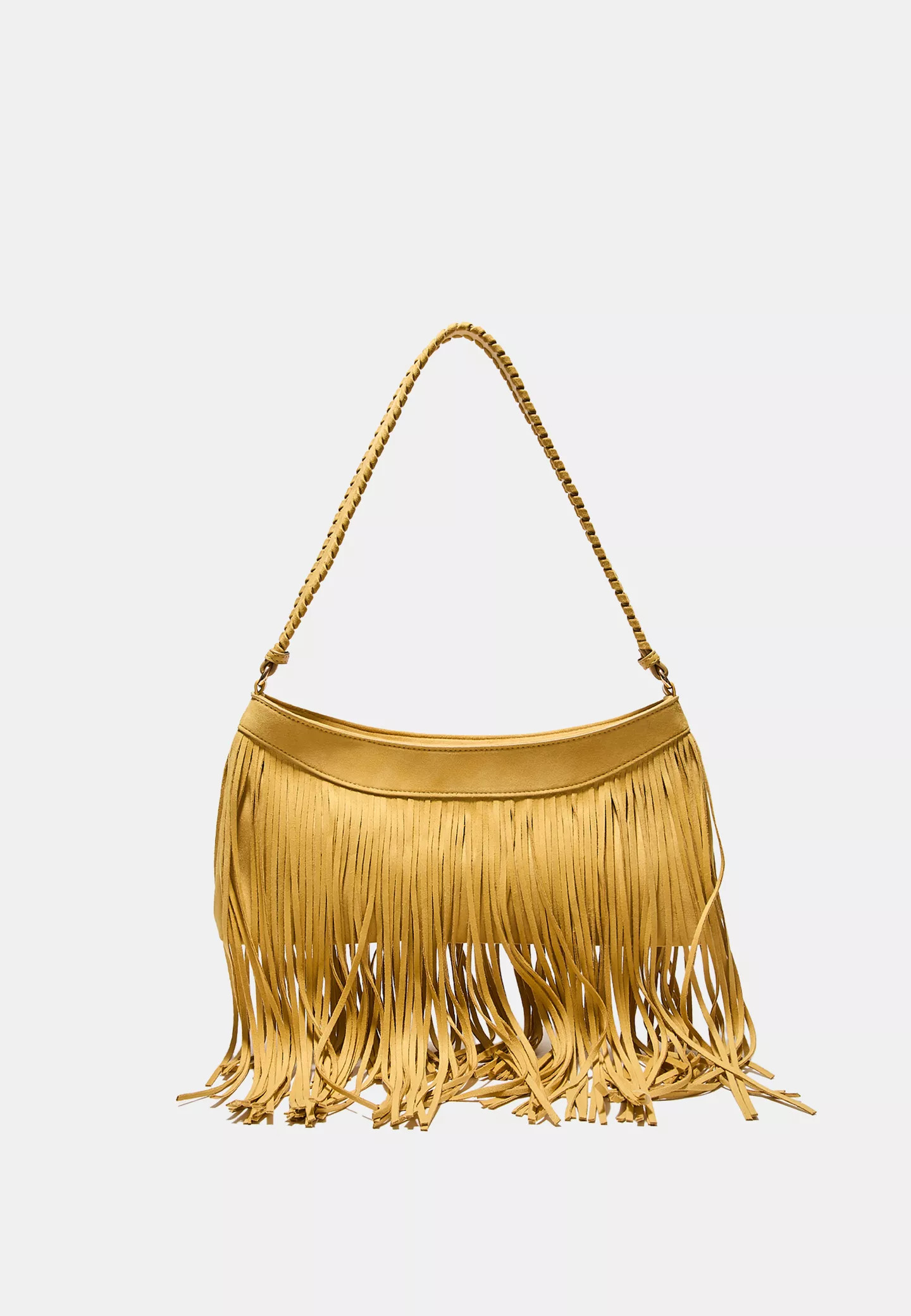 Long fringed shoulder bag - Women's Mocacos Nuevo | Stradivarius United Kingdom | Stradivarius (UK)