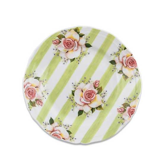 MacKenzie-Childs | Wildflowers Dessert Plate - Green | MacKenzie-Childs