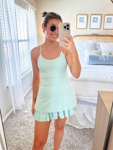 My fave Amazon tennis dress for summer! Wearing an XS! Padded + adjustable straps, and separate shorts!

#LTKSeasonal #LTKStyleTip