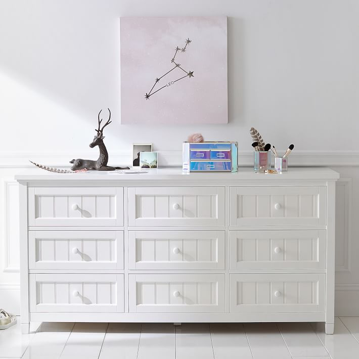 Beadboard 9-Drawer Wide Dresser | Pottery Barn Teen