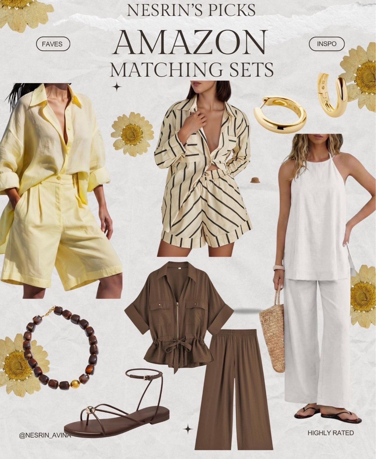 amazon matching sets
resort wear 
summer looks