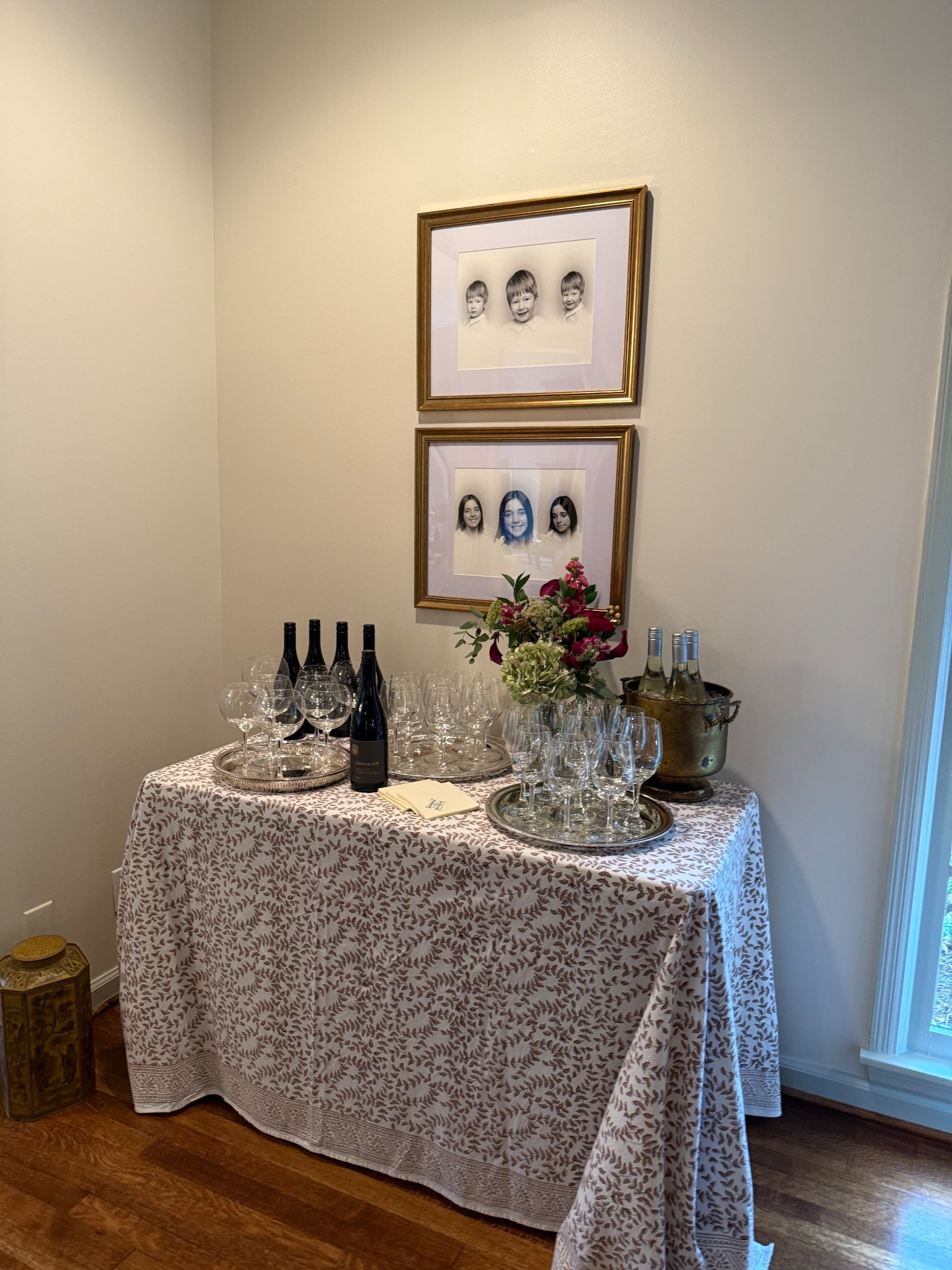 Bar set up for holiday entertaining! Here are a few essentials you might need! We use our tablecloths over and over again!

#LTKHoliday #LTKParties #LTKHome