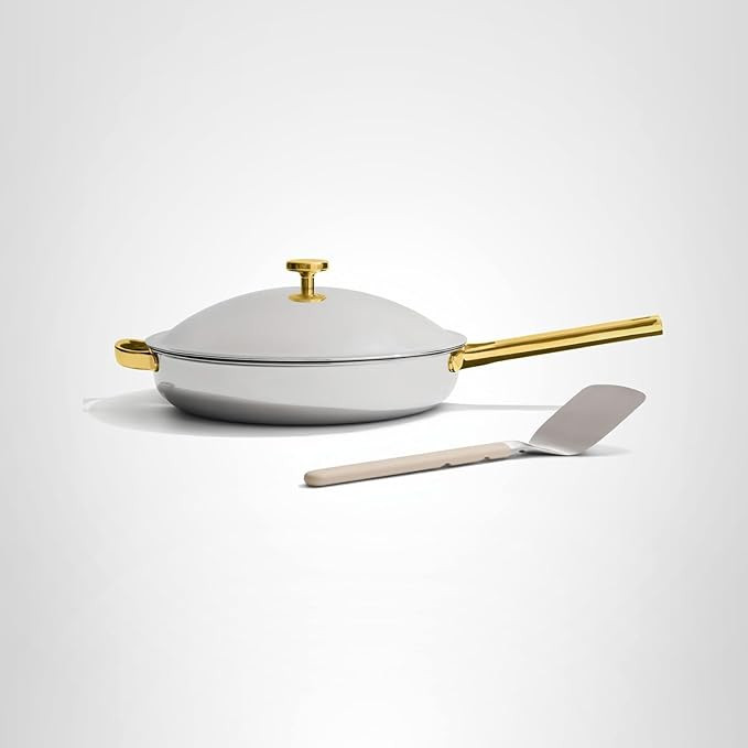 Our Place Titanium Large Always Pan Pro - 12.5” (4.2 Qt) No-Coating Nonstick Skillet | Tri-Ply ... | Amazon (US)