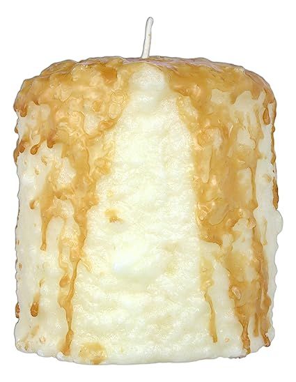 Warm Glow Candle Company 5'' Hand Dipped Sweet Dessert Hearth Candle (Caramel Corn) | Amazon (US)
