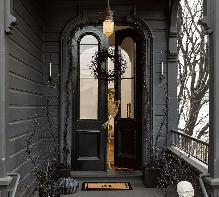 Faux Lit Black Berry Wreath | Pottery Barn (US)