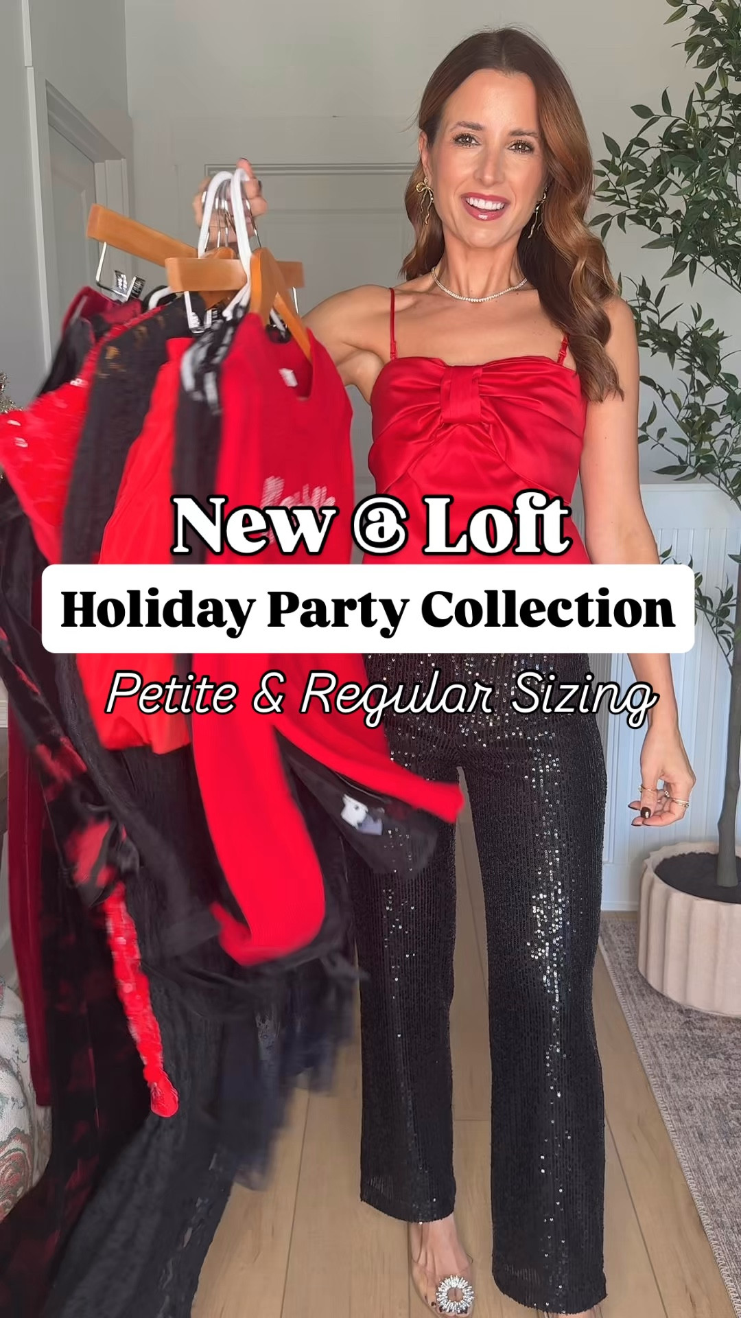 Holiday party outfits. Christmas party outfits. Sequin pants. Velvet pants. Bow top. Date night outfit. Dinner date. NYE outfit. Velvet dresses. Wearing 00 petite or XXS petite in everything. 

#LTKSeasonal #LTKHoliday #LTKParties