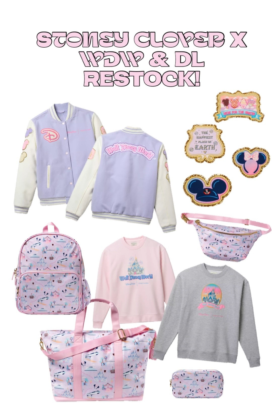 Stoney Clover Lane x Walt Disney World and Disneyland re-Stock! This collection sold out very quickly last time! Disney land variations also available! 

#LTKTravel #LTKStyleTip #LTKItBag