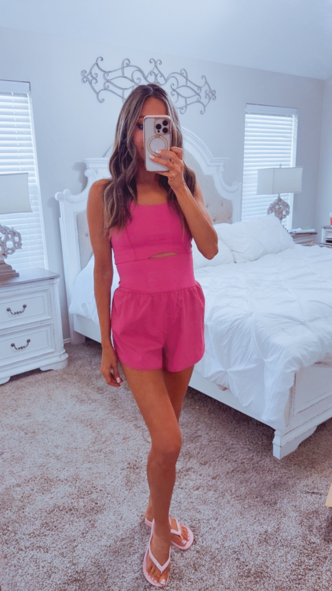 Pink romper 

#LTKootd #LTKOver40 #LTKmomlife