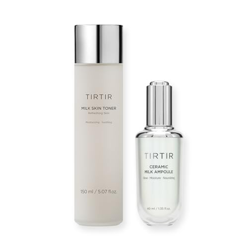 TIRTIR Glass Skin Routine - Milk Skin Toner + Ceramic Milk Ampoule | Amazon (US)