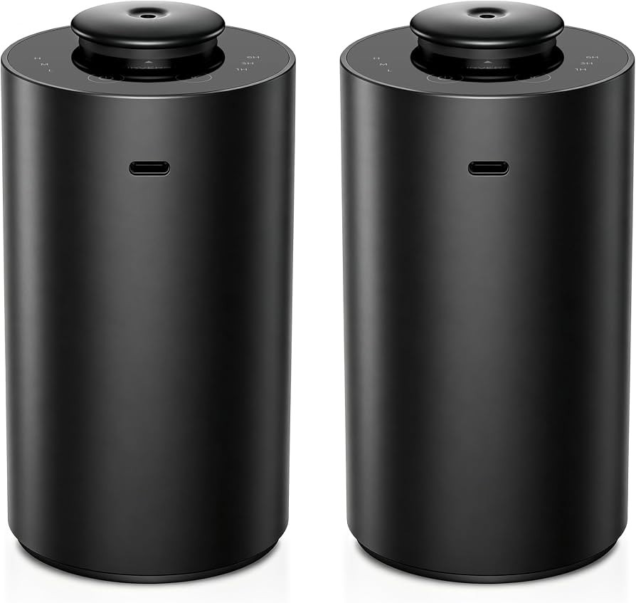 Airversa 2 Pack ANX Waterless Diffuser for Essential Oil, Black + Black | Amazon (US)