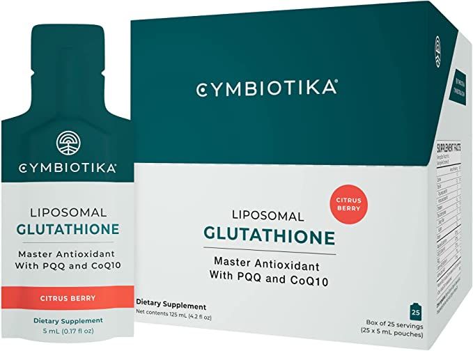 CYMBIOTIKA Liposomal Glutathione with PQQ & CoQ10, Reduced Glutathione Supplement 150 mg, for Ene... | Amazon (US)