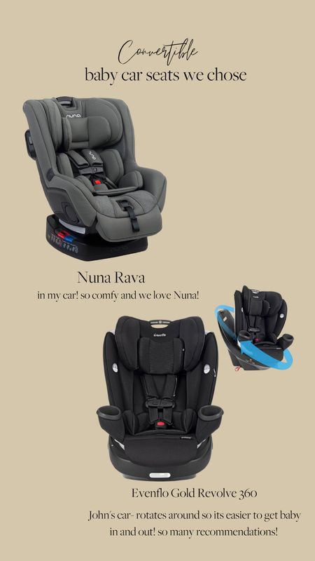 Convertible car seats we chose 

Baby car seat, toddler car seat

#LTKbaby #LTKbump
