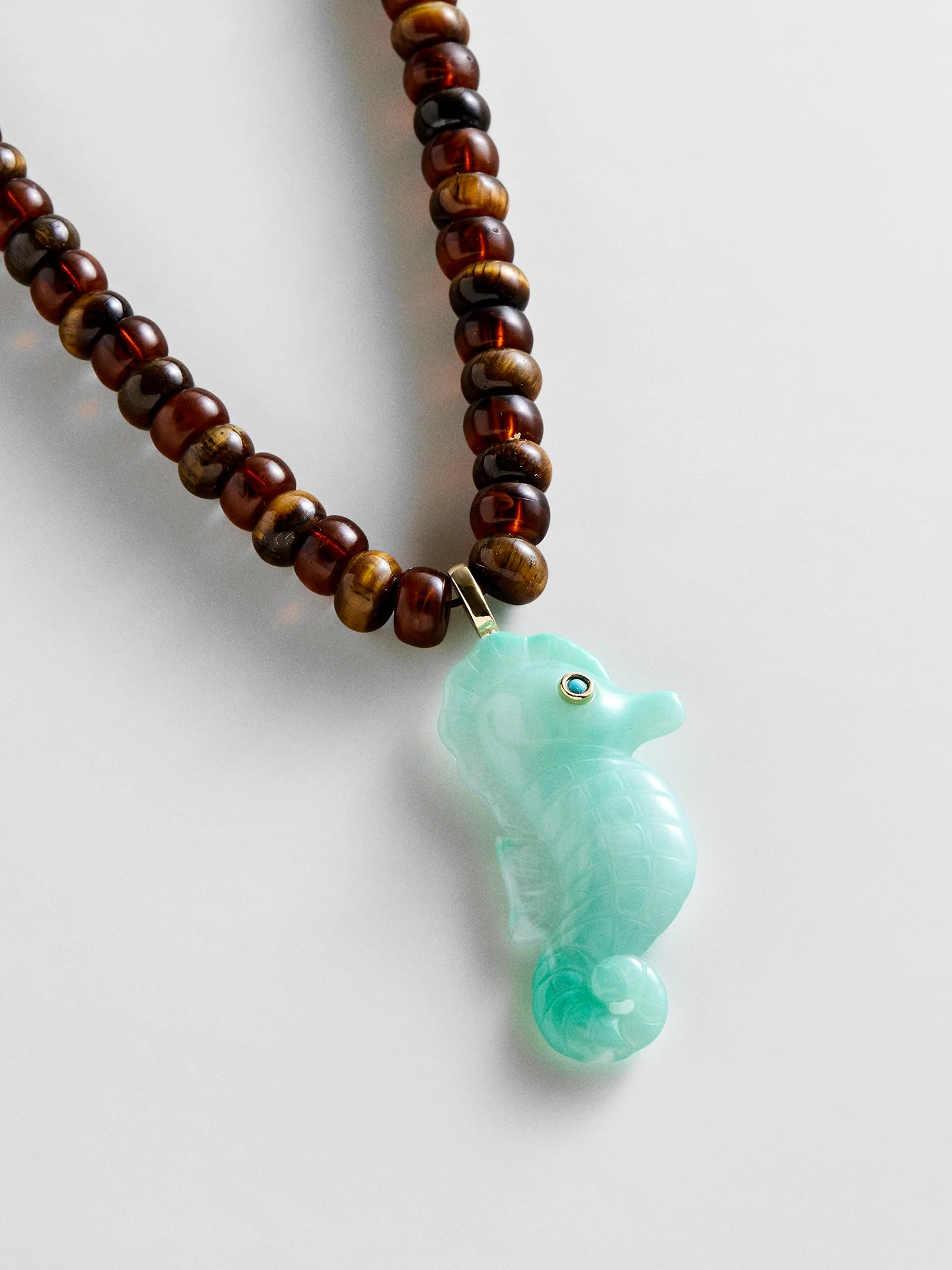 Sun Drift Semi-Precious Pendant Necklace - Seahorse | BaubleBar