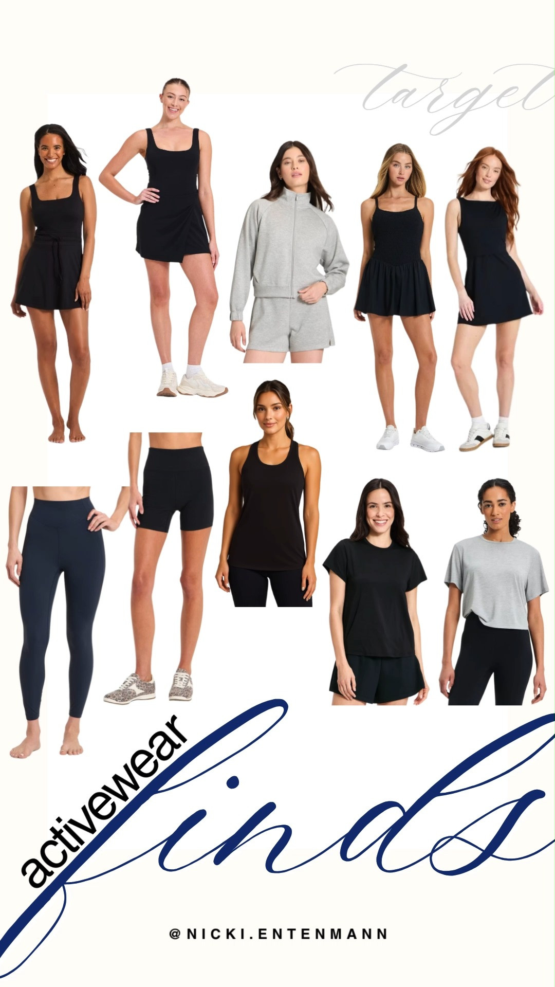 Upgrade your workout and lounge rotations with Target's latest collection of activewear finds. This versatile lineup highlights comfortable athletic dresses, high-waisted leggings, sleek biker shorts, and lightweight tees in perfect everyday neutrals. Grab these matching sets and sporty wardrobe staples to stay effortlessly comfortable and stylish during all your warm-weather workouts.

#targetstyle #targetfinds #activewear #athleisure #targethaul #workoutmotivation #fitnessfashion #everydayoutfit #sportystyle #comfyclothes 

 #LTKootd #LTKfitnessgoals #LTKActive