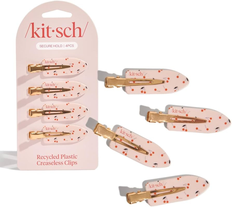 Kitsch Creaseless Hair Clips for Women - No Bend, No Crease Hair Clips For Styling, Makeup Applic... | Amazon (US)