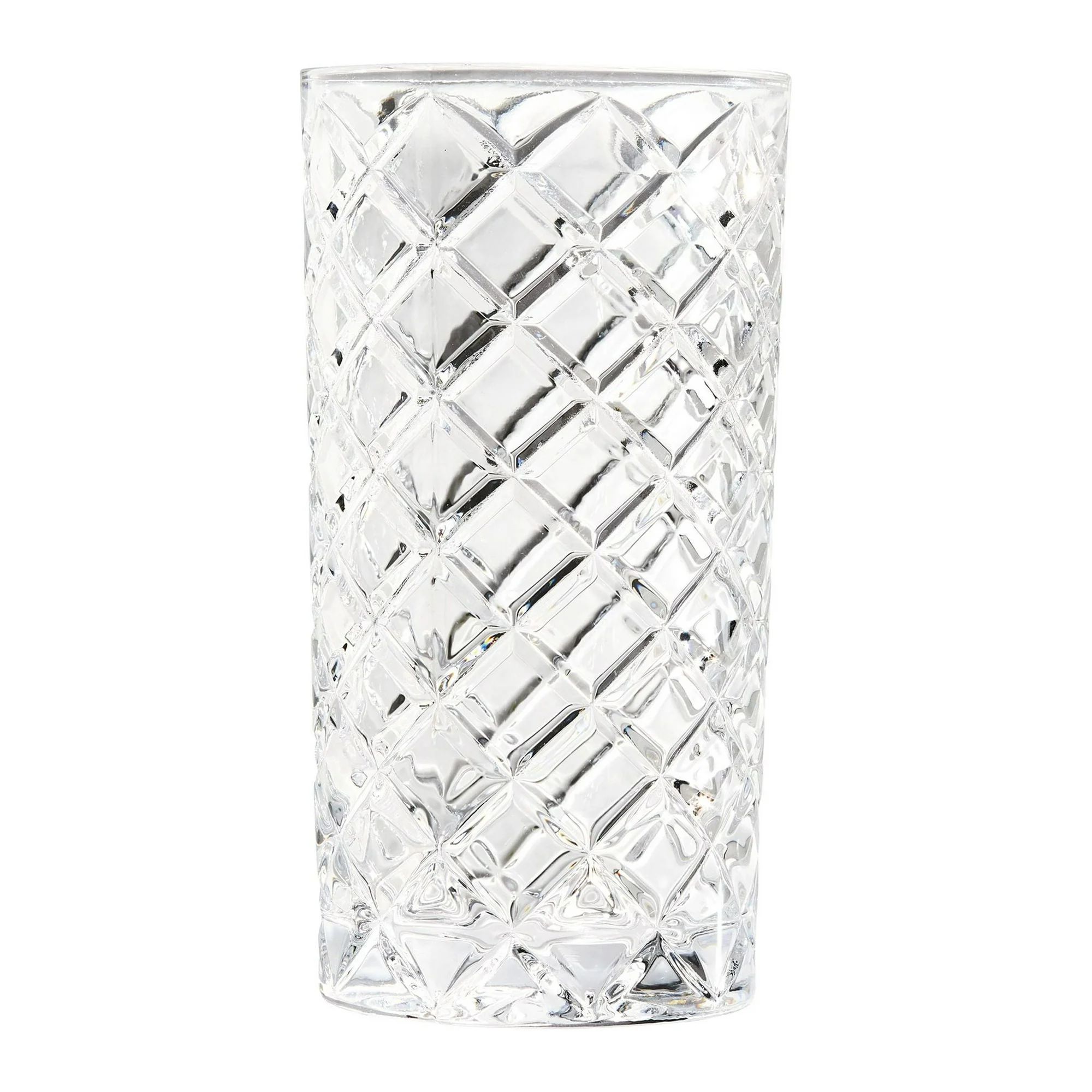 Better Homes & Gardens Diamond Cut Tumbler Drinking Glass, 8 Pack | Walmart (US)