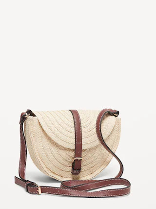 Raffia Crossbody Bag | Old Navy (CA)