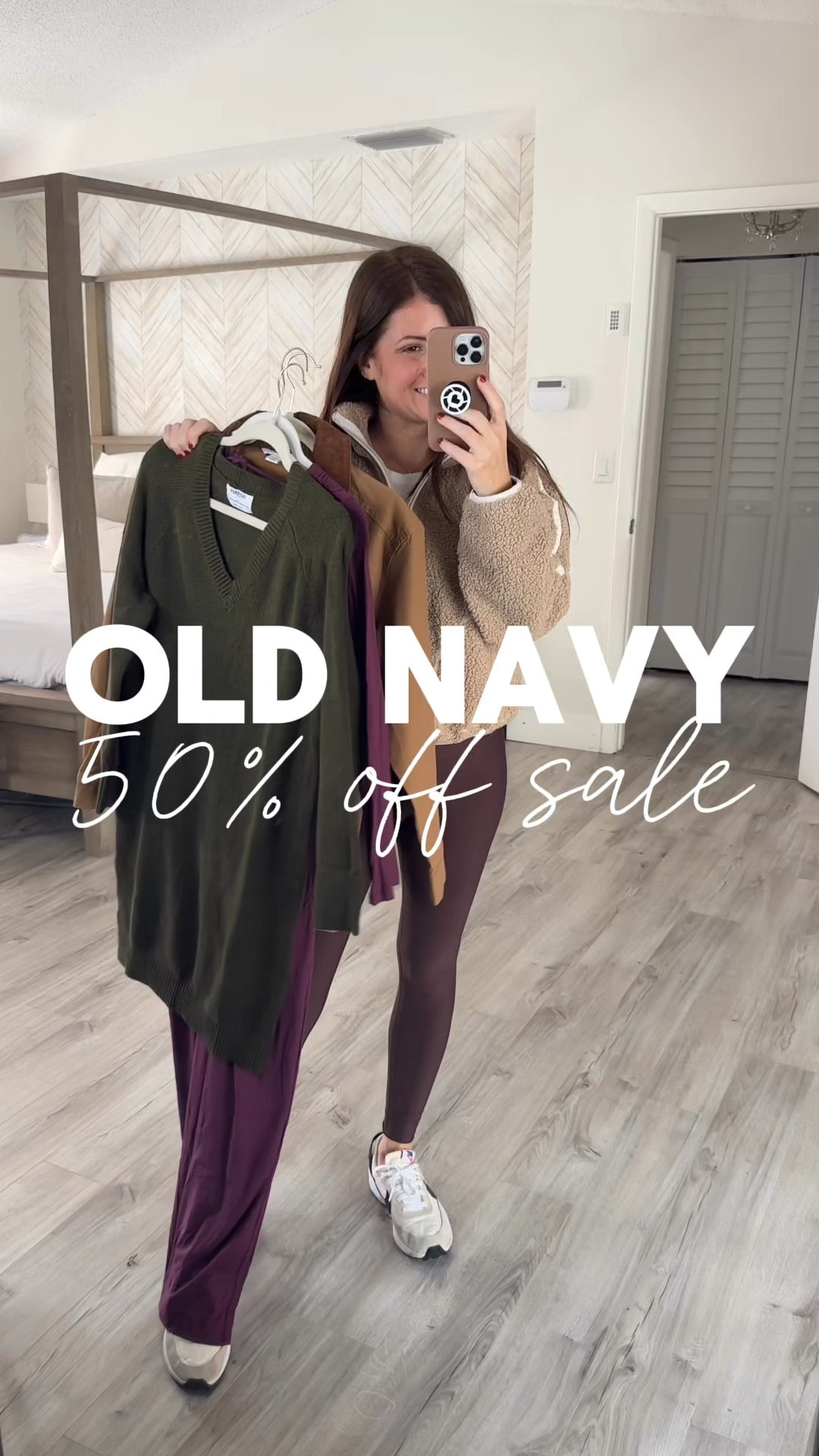 Old Navy is currently 50% off site wide! So many good deals and it’s the perfect time to stock up for the season or get that holiday shopping started!

Follow me for more affordable fashion and Old Navy must haves! 

Wearing-
Sherpa- medium
Barn jacket- small
Sweater dress – small
Jumpsuit – Small


#LTKSaleAlert #LTKStyleTip #LTKFindsUnder50
