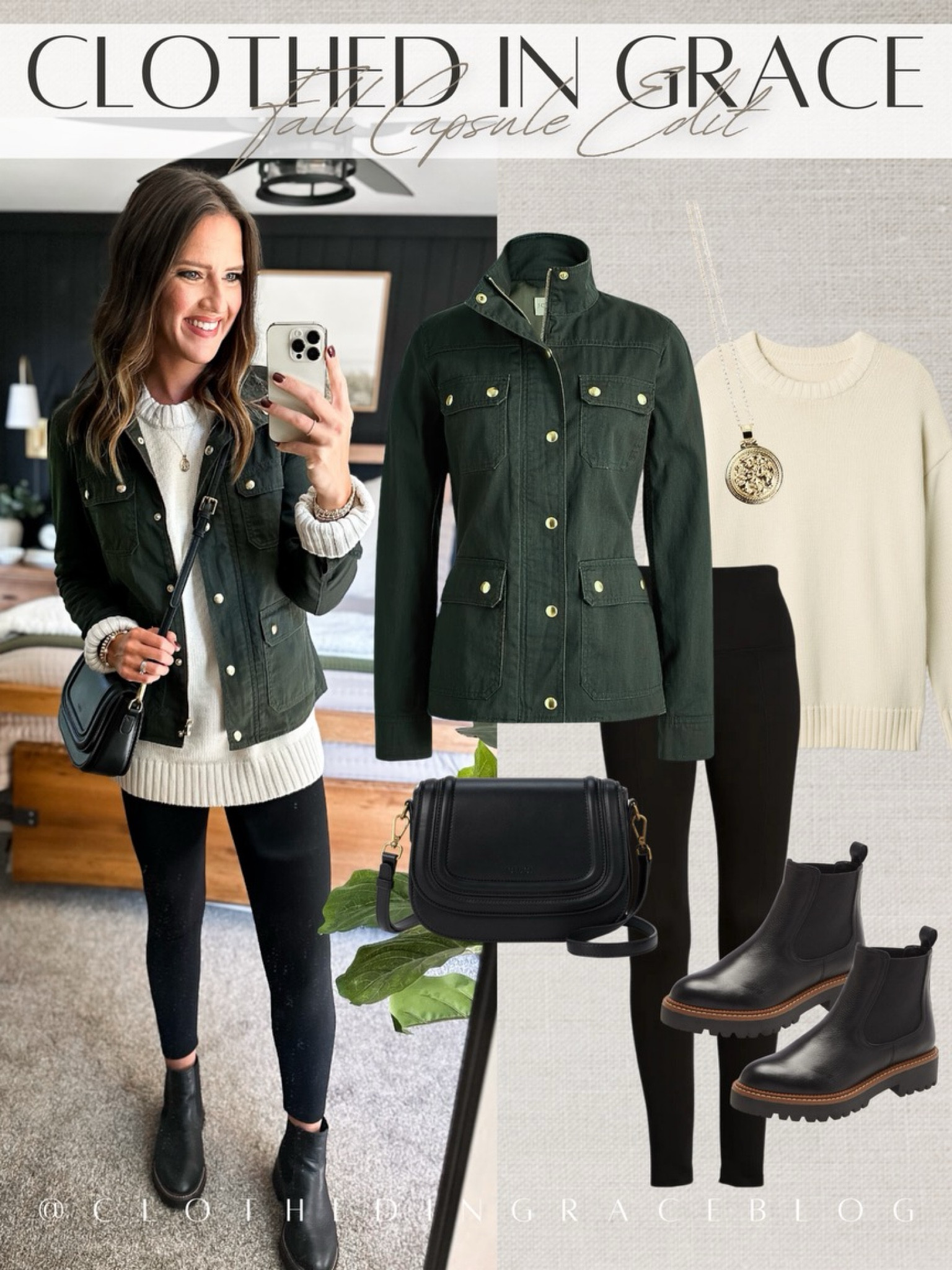 Fall Capsule wardrobe outfit inspiration 

Tunic sweater - small tall and runs oversized 
Jacket - small
Linking similar leggings 


#LTKStyleTip #LTKFindsUnder100 #LTKFindsUnder50