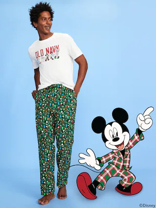 Old Navy x Disney Printed Flannel Pajama Pants for Men | Old Navy (US)