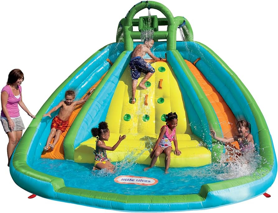 Little Tikes Rocky Mountain River Race Inflatable Slide Bouncer Multicolor, 161.00''L x 169.00''W... | Amazon (US)