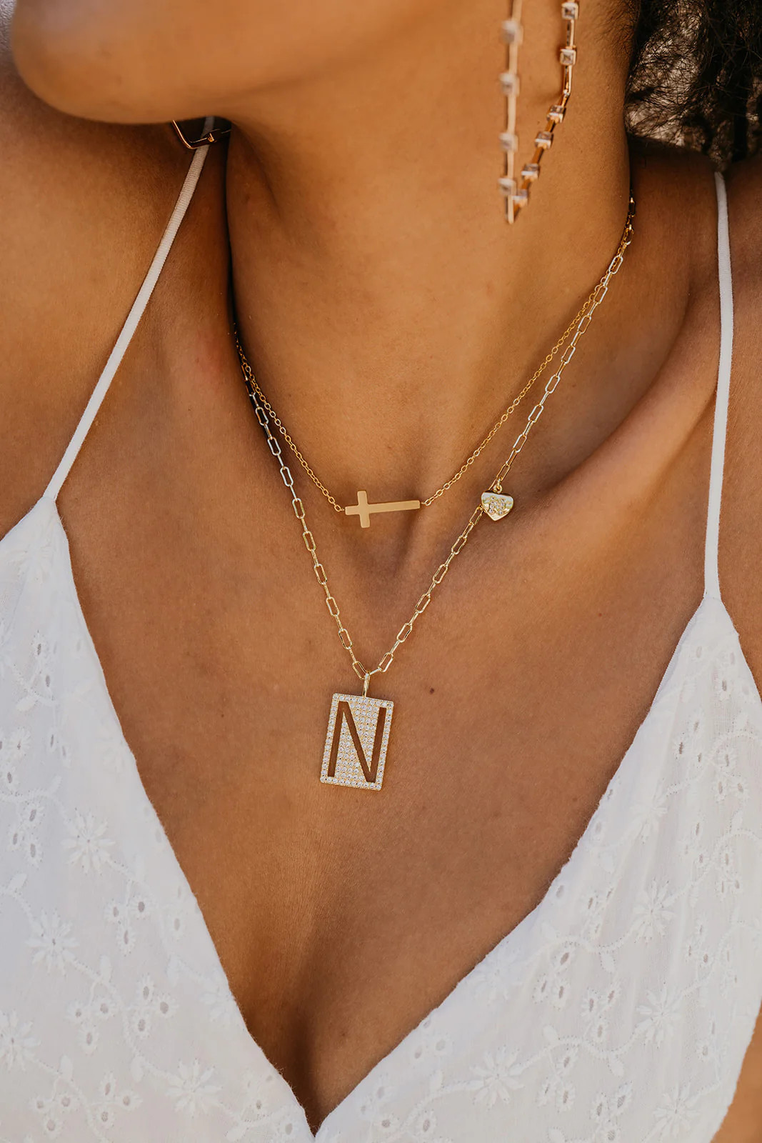 Tag Me Initial 2.0 Necklace | KC Chic Designs