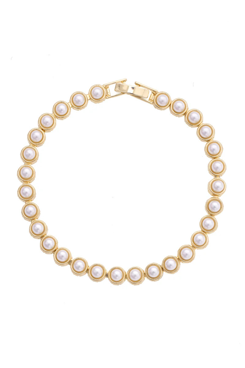 Ivy Pearl Linked Bracelet in Ivory | CANVAS