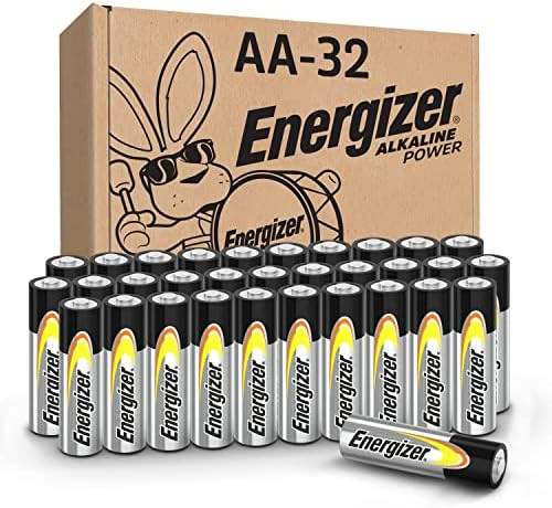Energizer AA Batteries Alkaline Power, 32 Count Alkaline Double A Battery Pack | Amazon (US)