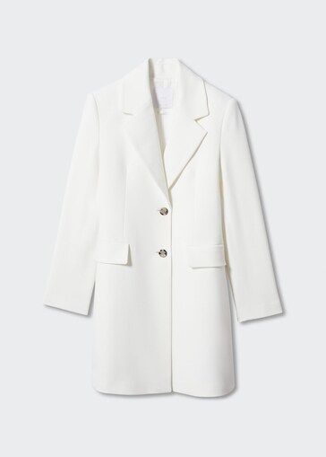 Fitted double-breasted coat | MANGO (UK)