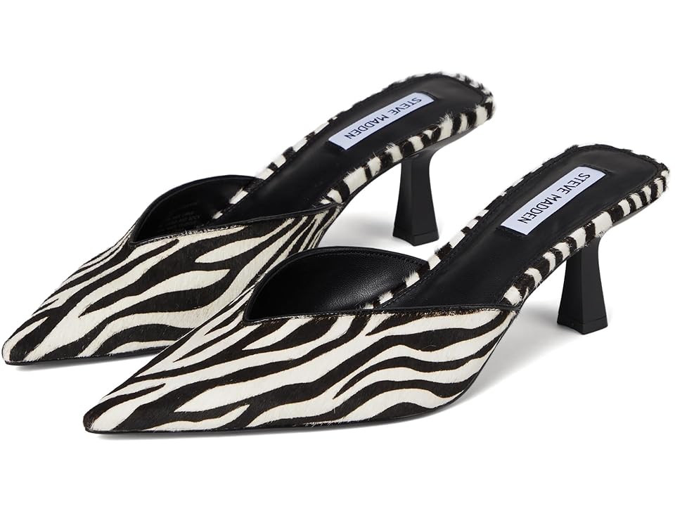 Steve Madden Mod High Women's Heels Zebra : 9.5 M, Leather | Zappos