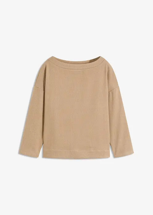 Tunika mit Fischgratmuster aus fester Ware | Bonprix DE