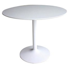 ENYOPRO 42.2" Round Tulip Table in White, Mid-Century Modern Dining Table with Round Top and Pede... | Walmart (US)