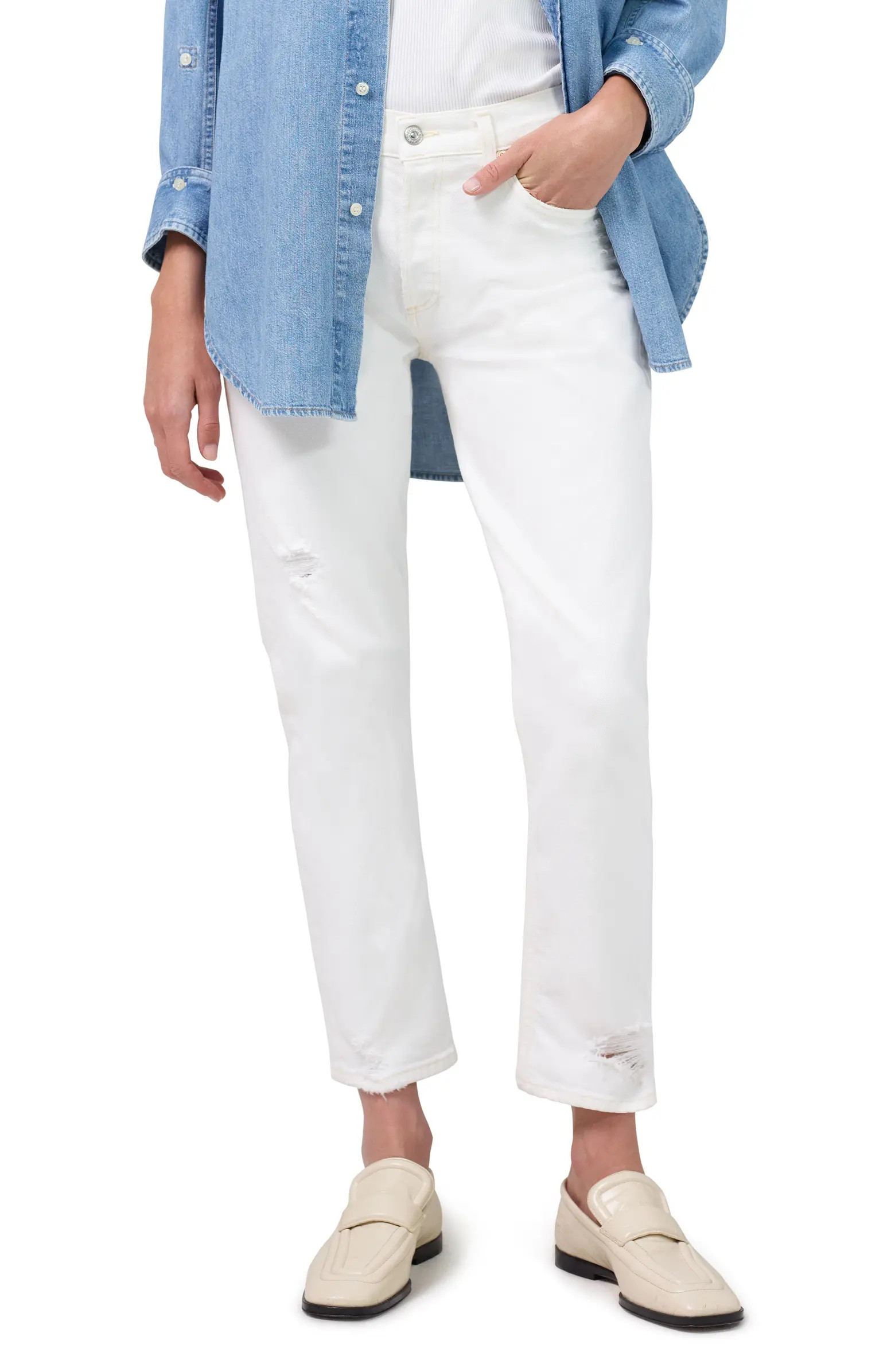 Emerson Distressed Straight Leg Jeans | Nordstrom