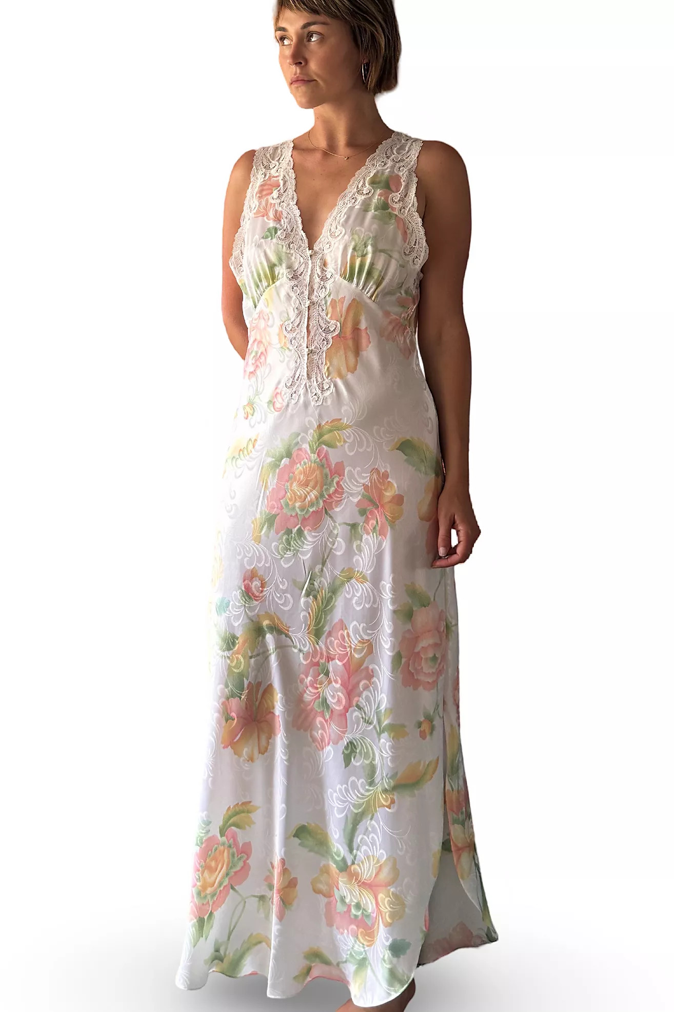 Natori Pastel Floral Slip Selected by Kikos Kloset | Free People (Global - UK&FR Excluded)