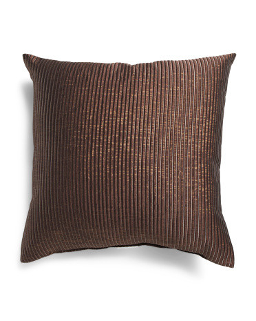 22x22 Pipes Metallic Pillow | TJ Maxx