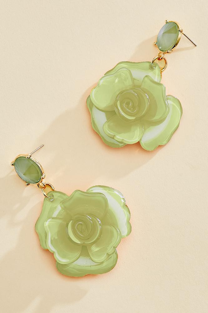 rubber coated petal earrings | Versona