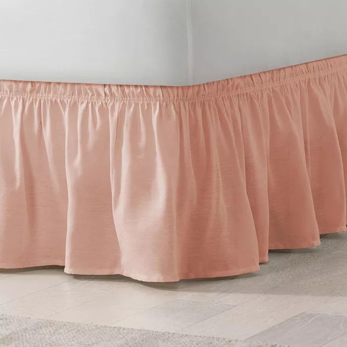 Wrap Around Solid Ruffled Bed Skirt - EasyFit™ | Target