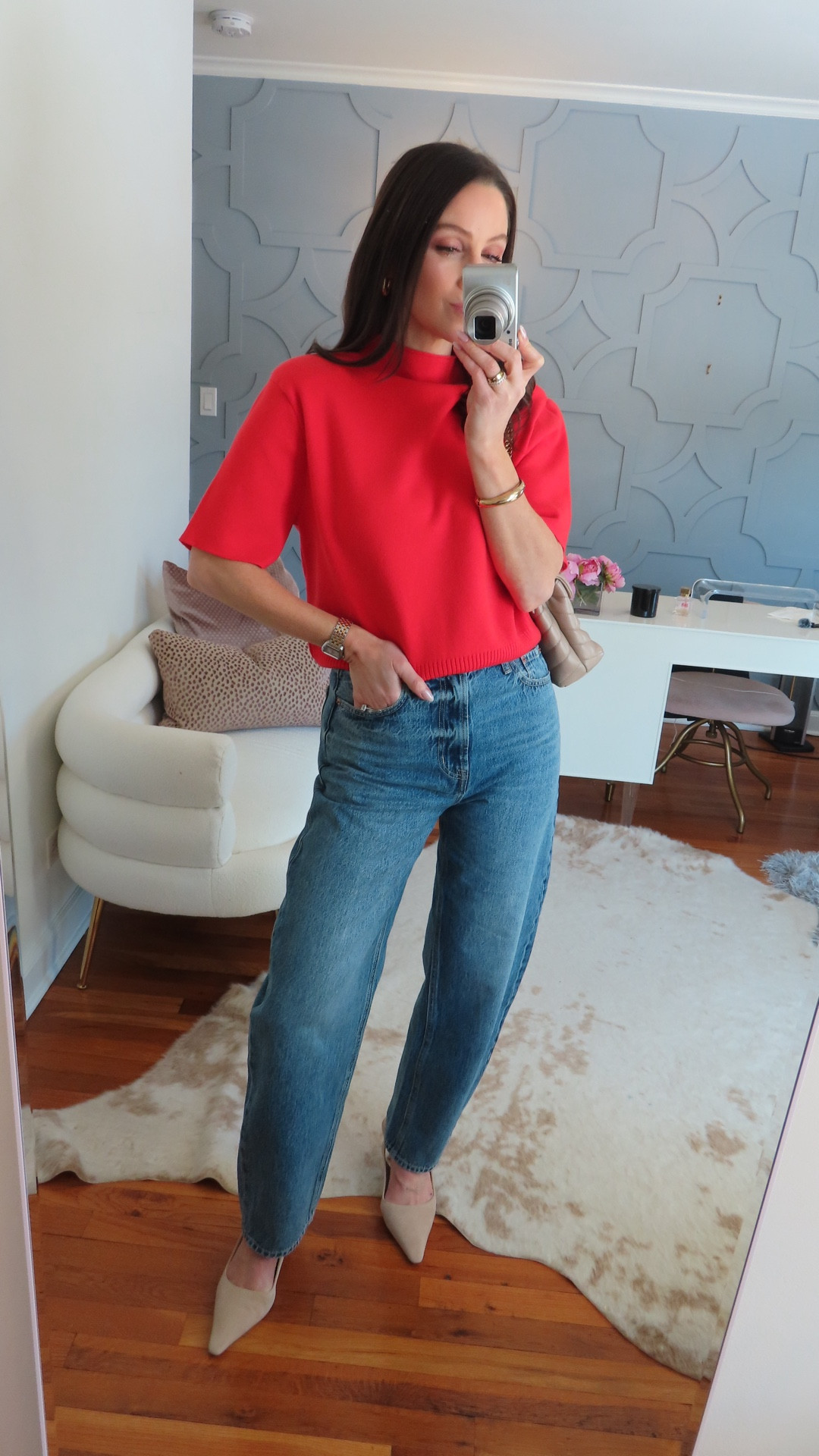 These barrel jeans are THE best!!!! Sized down one! 

#LTKOver40 #LTKootd