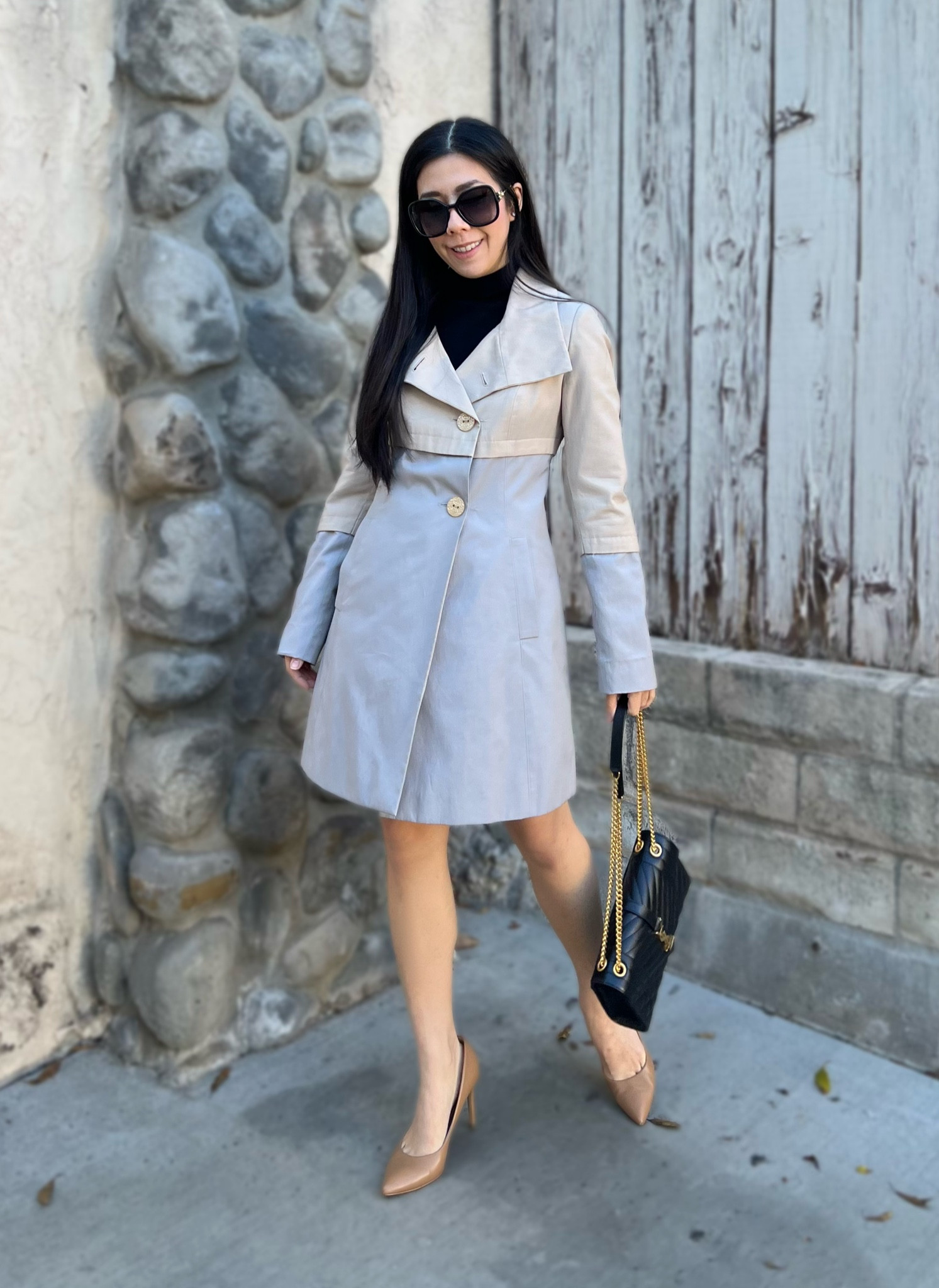 The perfect two tone trench coat is a statement by itself! I used to accessorize as a maximalist but I’ve taken a more minimal approach to my style now. I layered this on top of a simple turtleneck and wore some nude heels. 

#oldmoney #trenchcoat 

#LTKItBag #LTKStyleTip #LTKFindsUnder100