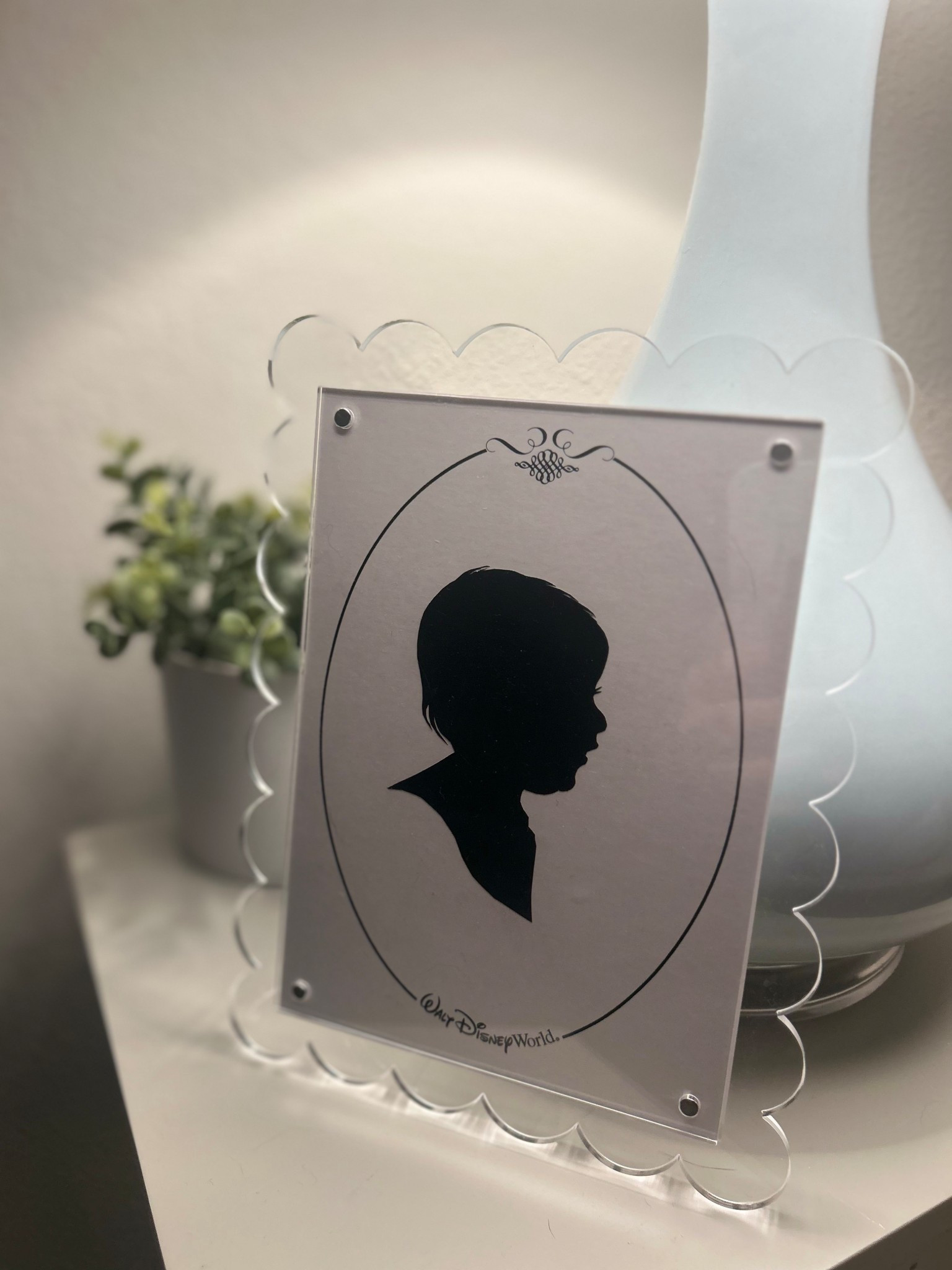 these Amazon scalloped frames are SO affordable and pretty! we framed our silhouette from magic kingdom (the best souvenir!) and it turned out so cute! 

#LTKStyleTip #LTKBaby #LTKHome