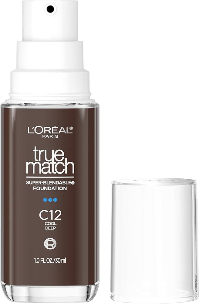 L'Oreal Paris True Match Super-Blendable Foundation, Medium Coverage Liquid Foundation Makeup, C1... | Amazon (US)