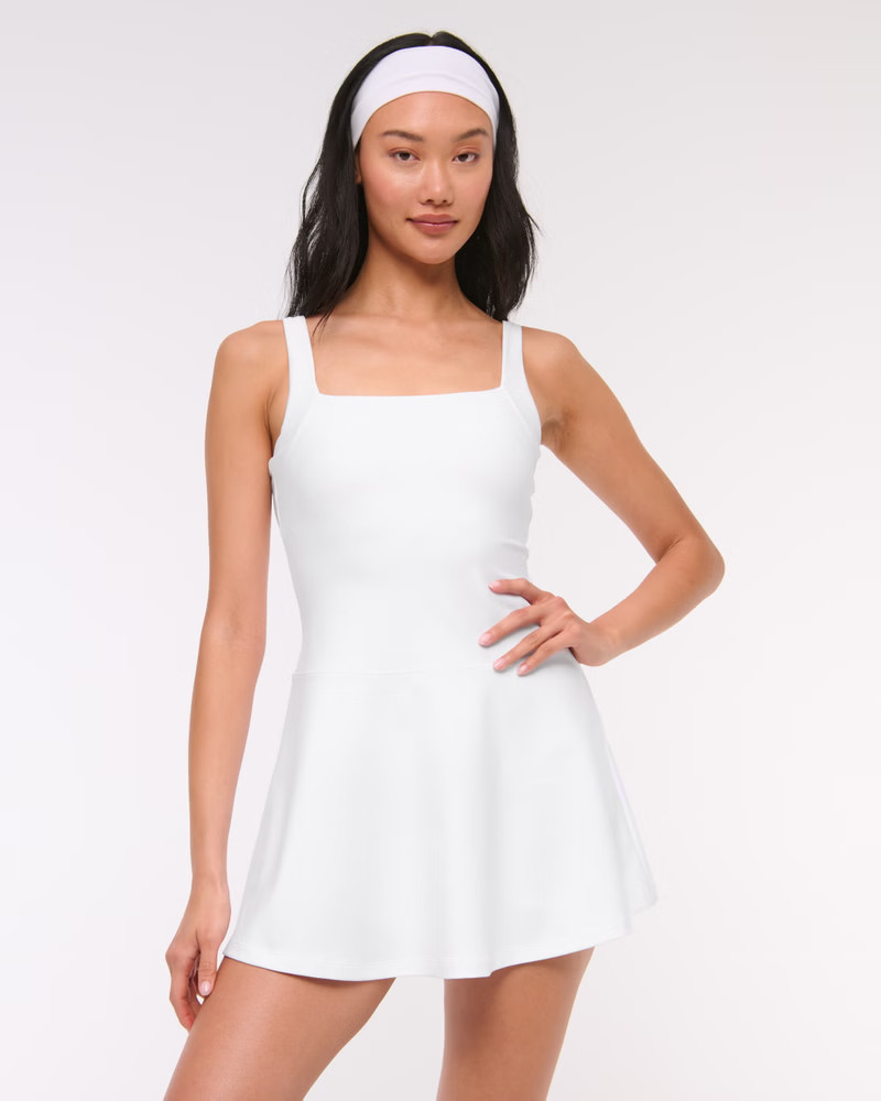 YPB sculptLUX Squareneck Mini Dress | Abercrombie & Fitch (US)