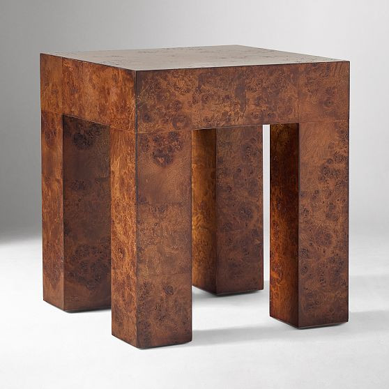 Parsons 16"" Side Table, Hickory Burl | West Elm (US)