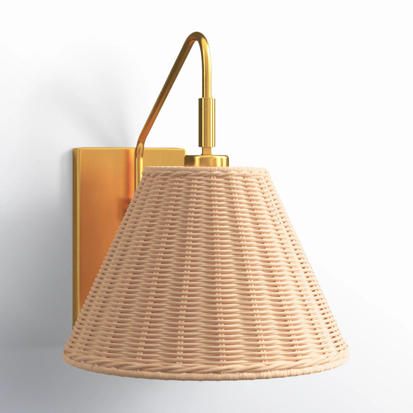 Maebel 1 - Light Gold Armed Sconce | Wayfair North America