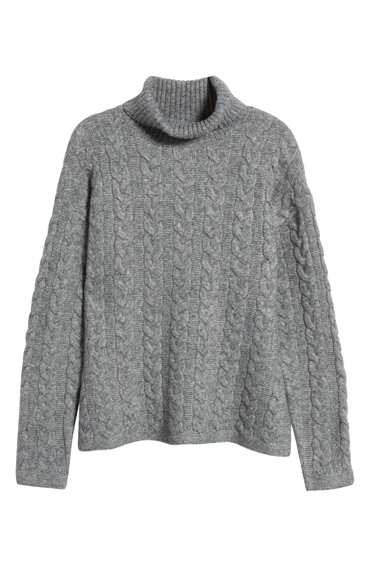 Caslon® Cable Turtleneck Sweater | Nordstrom | Nordstrom