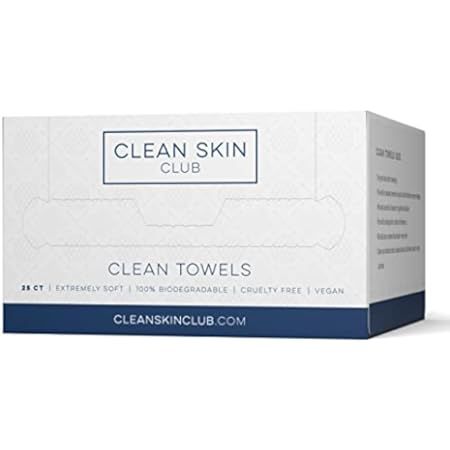 Clean Skin Club Clean Towels XL | World's 1ST Biodegradable Face Towel | Disposable Makeup Removing  | Amazon (US)