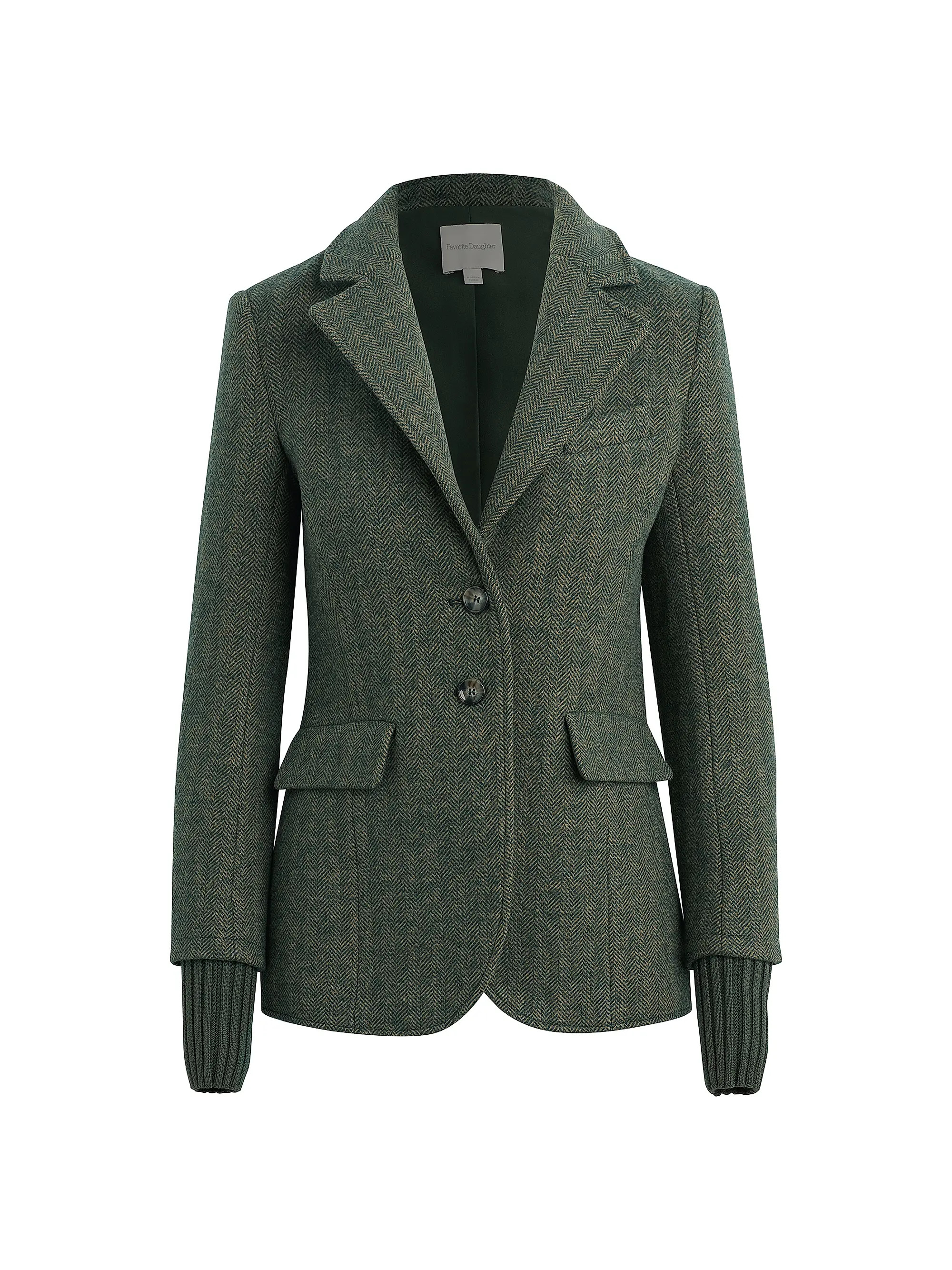 Favorite Daughter The City Herringbone Wool-Blend Blazer | Saks Fifth Avenue | Saks Fifth Avenue
