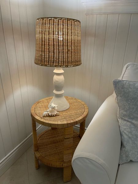 The prettiest table lamp (on sale) with raffia shade and rattan side table 

#LTKHome #LTKSaleAlert #LTKStyleTip