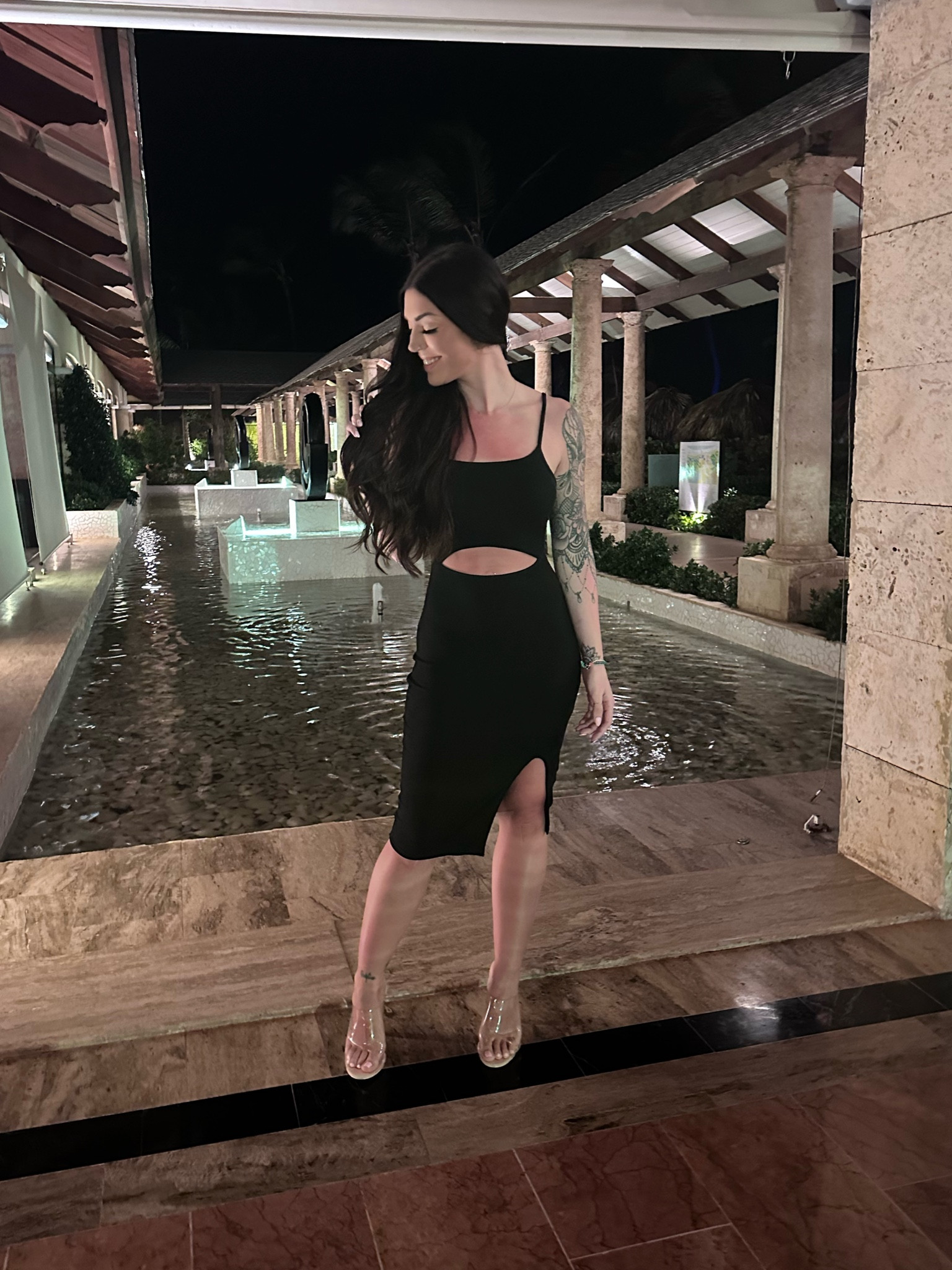 Vacation dinner outfit - Amazon dinner date outfit - Amazon dress - Amazon heels - affordable date night outfit 

#LTKstyletip #LTKsalealert #LTKshoecrush